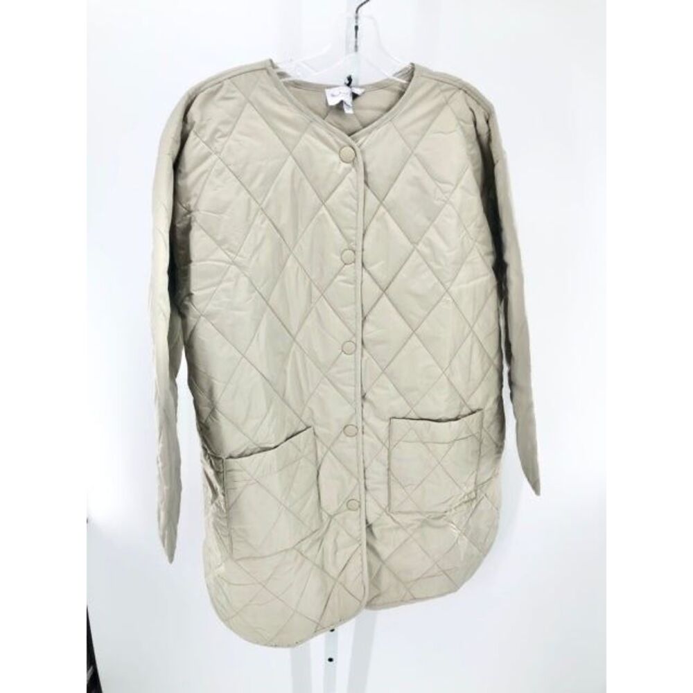 Michael Stars Sonnet Quilted Button Up Jacket Light Olive – New